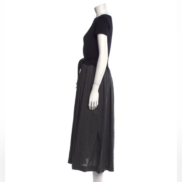 Martin Grant Black and Gray Wool Maxi Dress- NWT - Picture 3 of 4